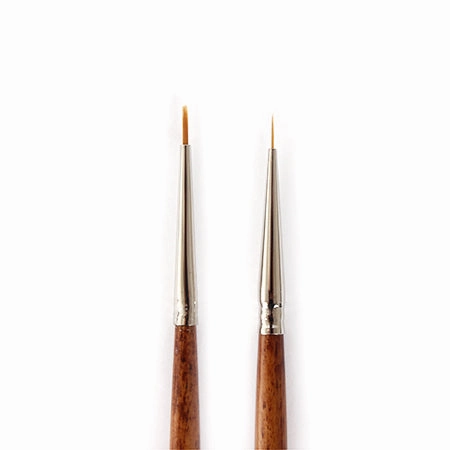 ceramic Round Brown Synthetic Fiber Paintbrush