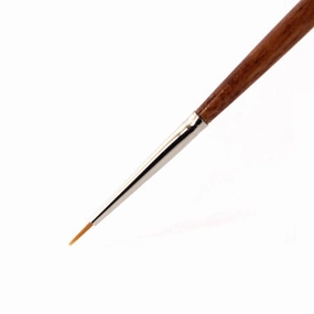 Round Brown Synthetic Fiber Paintbrush sturdy