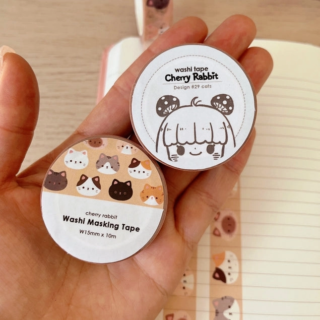 glass Cats Washi Tape
