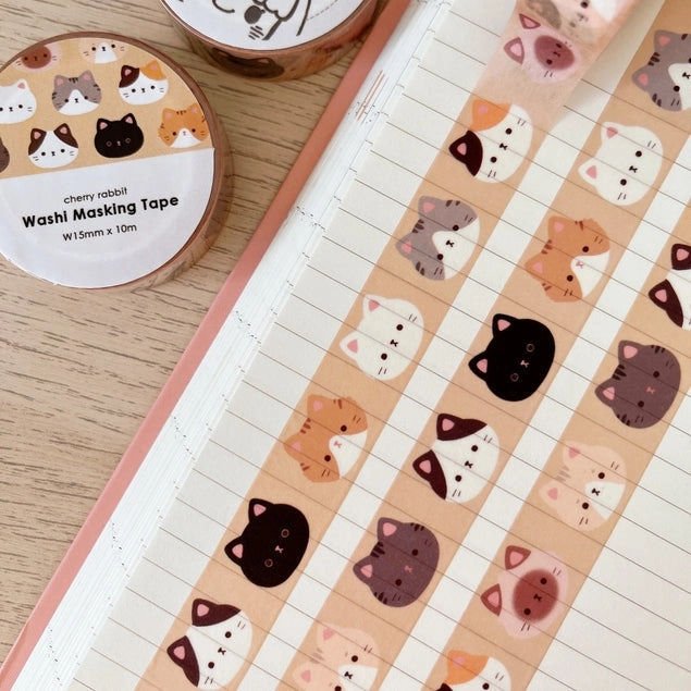 vivid Cats Washi Tape