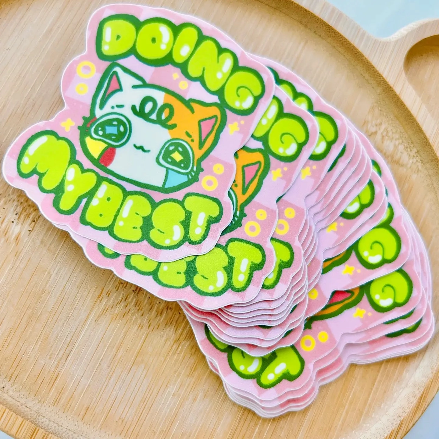 Doing My Best Cat Vinyl Sticker special