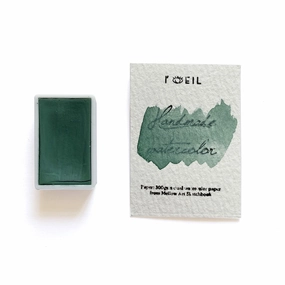 Egyptian Green - Artist Grade Handmade Honey Based Watercolor Paint Full Pan 3.2Ml plastic neutral