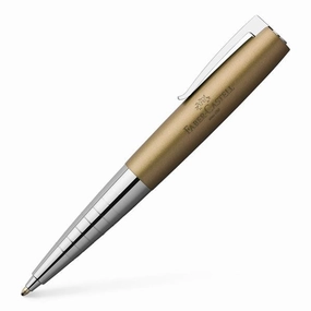Faber-Castell Loom Metallic Olive Green Ballpoint Pen flat reliable