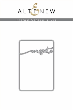 Framed Congrats Die expandable