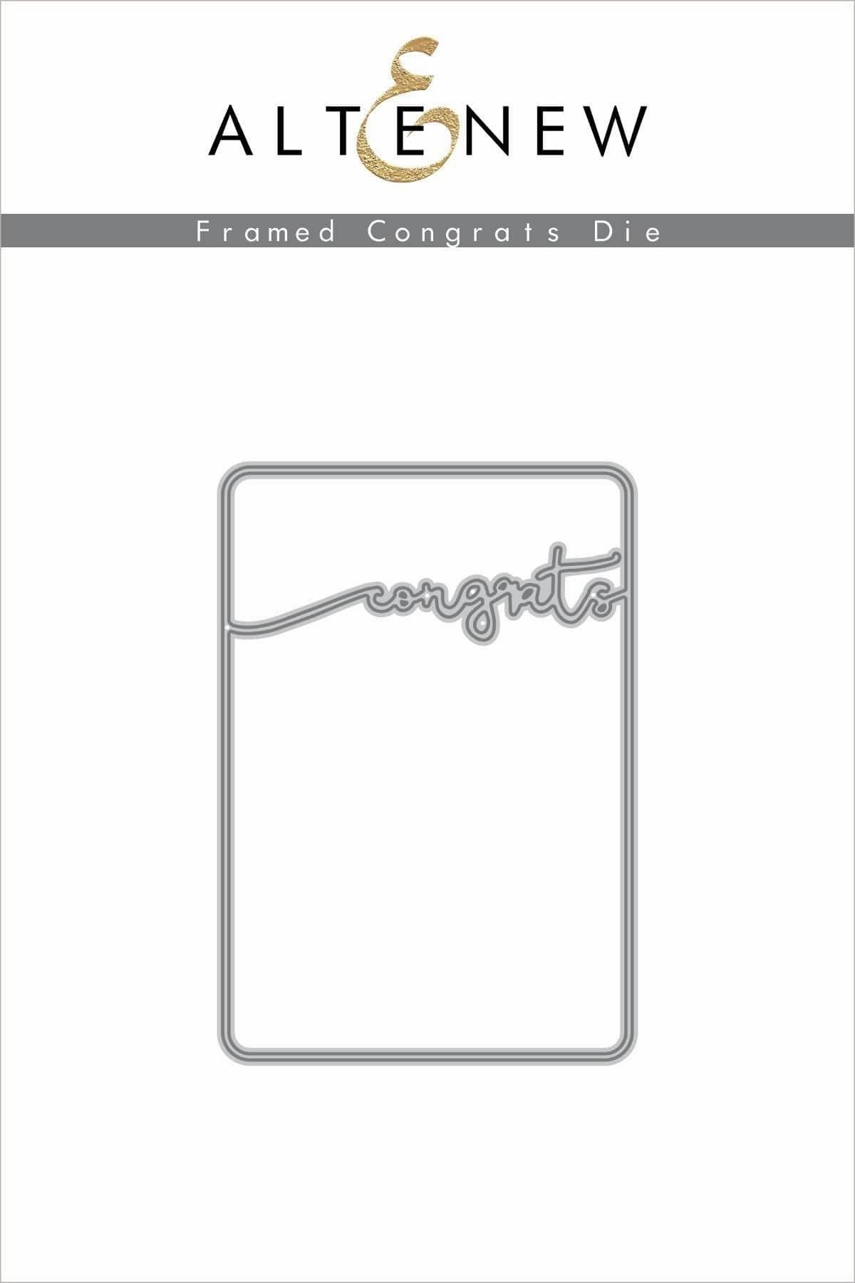 Framed Congrats Die expandable