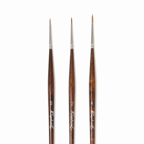 earthy resilient Round Fresco Paintbrush