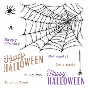 lasting vivid Happy Halloween - 6X8 Stamp Set