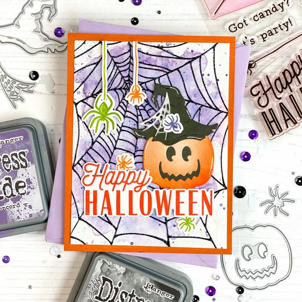 automatic sturdy Happy Halloween - 6X8 Stamp Set