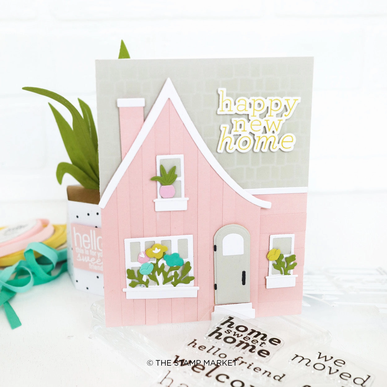steel Happy Home Stamp Set