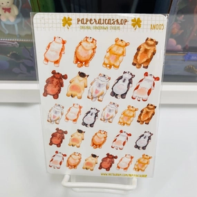antislip vintage Paperaicashop Lazy Pups Planner Sticker