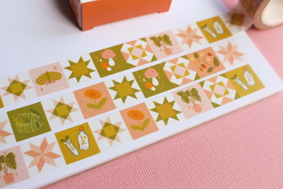Plants Botany Patchwork Washi Tape professional resin