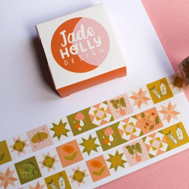 daily Plants Botany Patchwork Washi Tape
