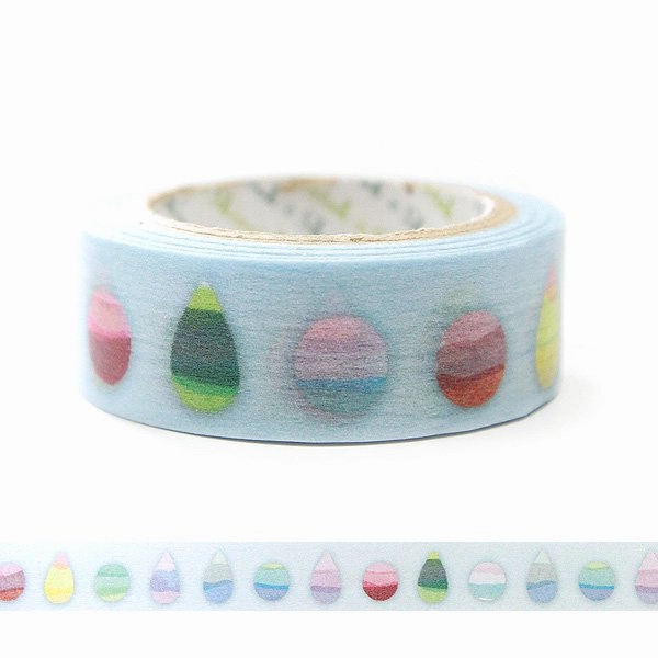 Rainbow Drop Japanese Washi Tape Shinzi Katoh Design resilient leather