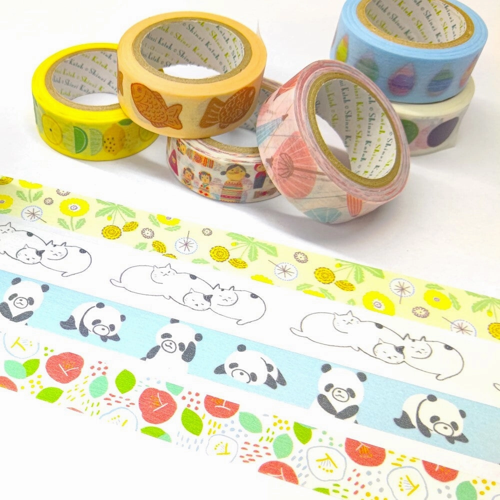 vegan Rainbow Drop Japanese Washi Tape Shinzi Katoh Design