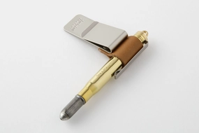 Traveler'S Company Accessories- Leather Pen Holder In Camel bestselling trendy
