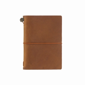 Traveler'S Notebook Starter Kit-Passport Size In Camel sturdy