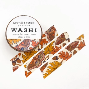 White Oak Autumn Washi Tape leather