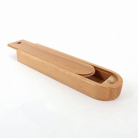 vegan vintage Rounded Wooden Box For Supplies