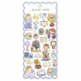 top short Routine Charm Night Sticker Mind Wave