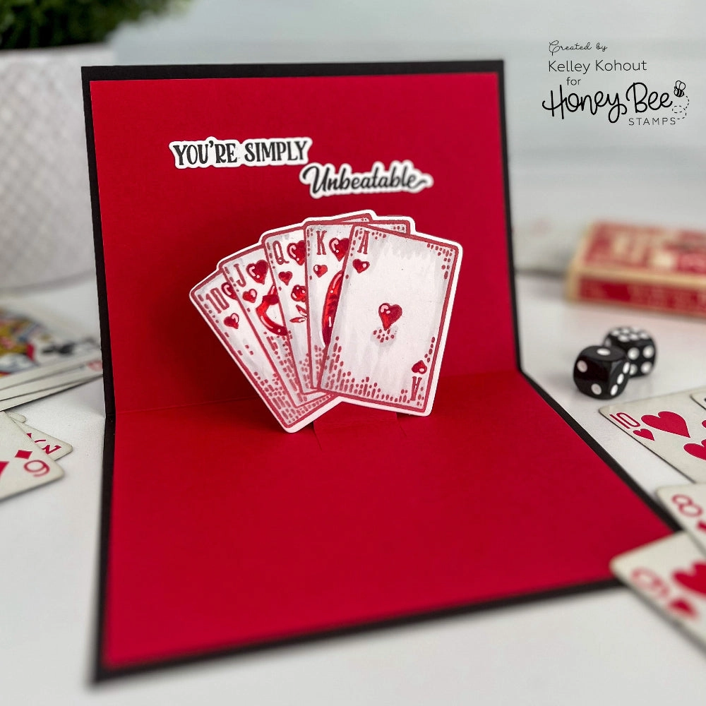 Royal Flush - 6X8 Rubber Cling Stamp Set affordable latest