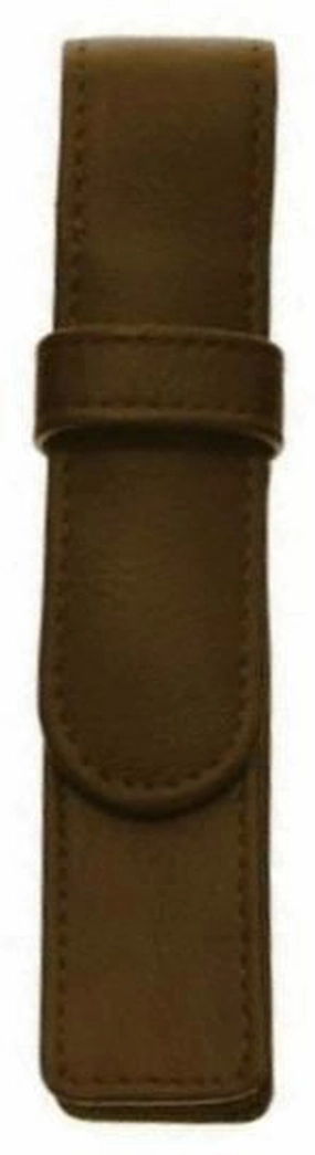 Royce Leather 1 Pen Case Brown retro