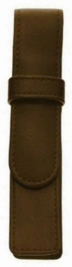 Royce Leather 1 Pen Case Brown retro