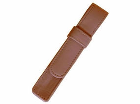 Royce Leather 1 Pen Case Tan cool cotton