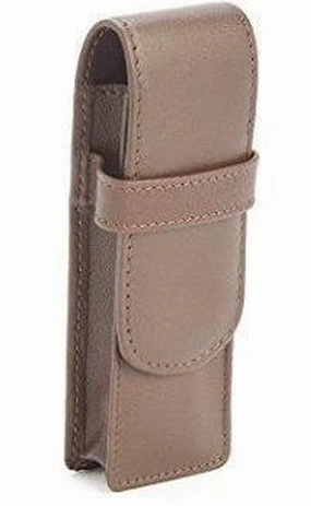 Royce Leather 2 Pen Case Brown everyday