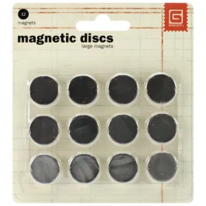 metallic thin Magnetic Discs .625" 12/Pkg