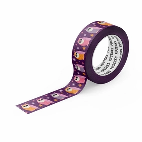 colorful neutral Hootiful Owls Washi Tape