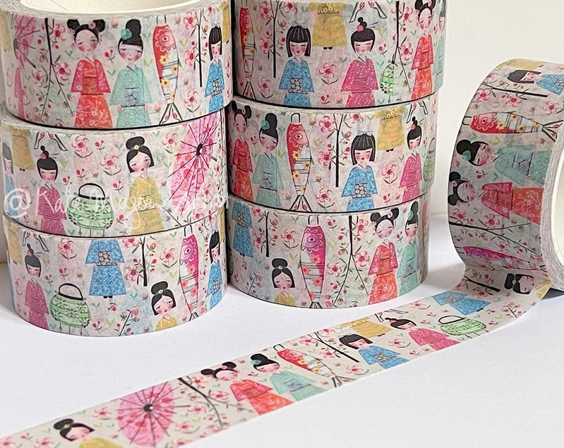 Kokeshi Washi Tape heatproof kit