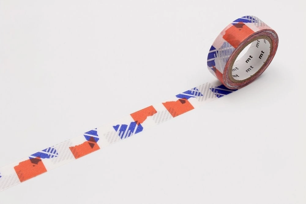 quality Mt Washi Tape Patch Blue/Orange
