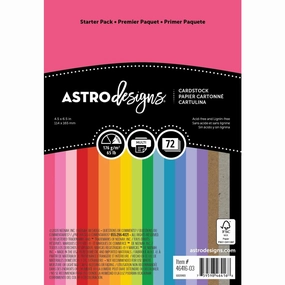 bold sturdy Neenah Astrodesigns Cardstock Pack 4.5"X6.5" - 72/Pkg