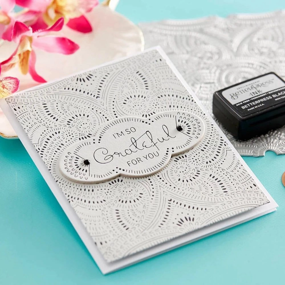 elegant manual Pebble Betterpress A2 Cotton Card Panels - 25 Pack