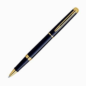 eco Waterman Hemisphere Black Lacquer & Gold Rollerball Pen