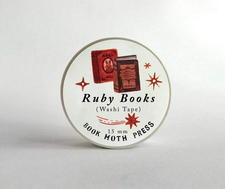 refillable Ruby Books Washi Tape