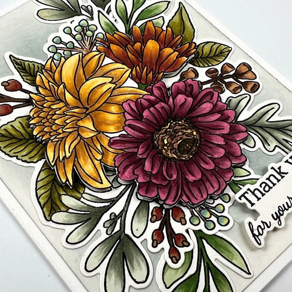 Beautiful Blooms - 6X8 Stamp Set refillable