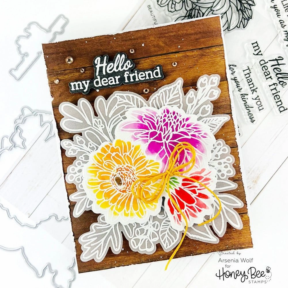 superior shiny Beautiful Blooms - 6X8 Stamp Set