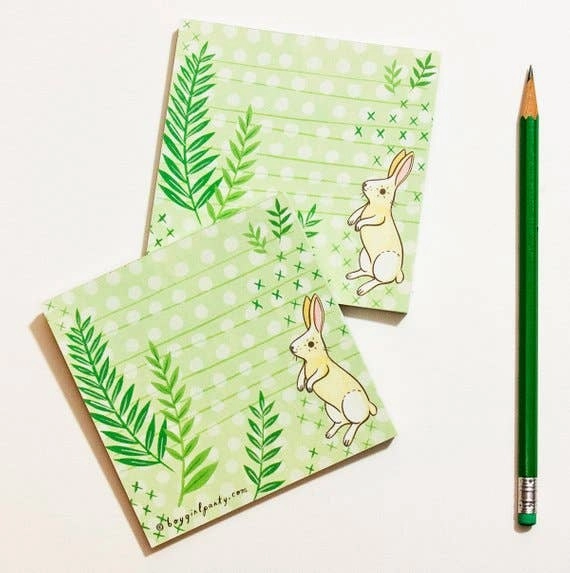Botanical Bunny Memo Pad sleek