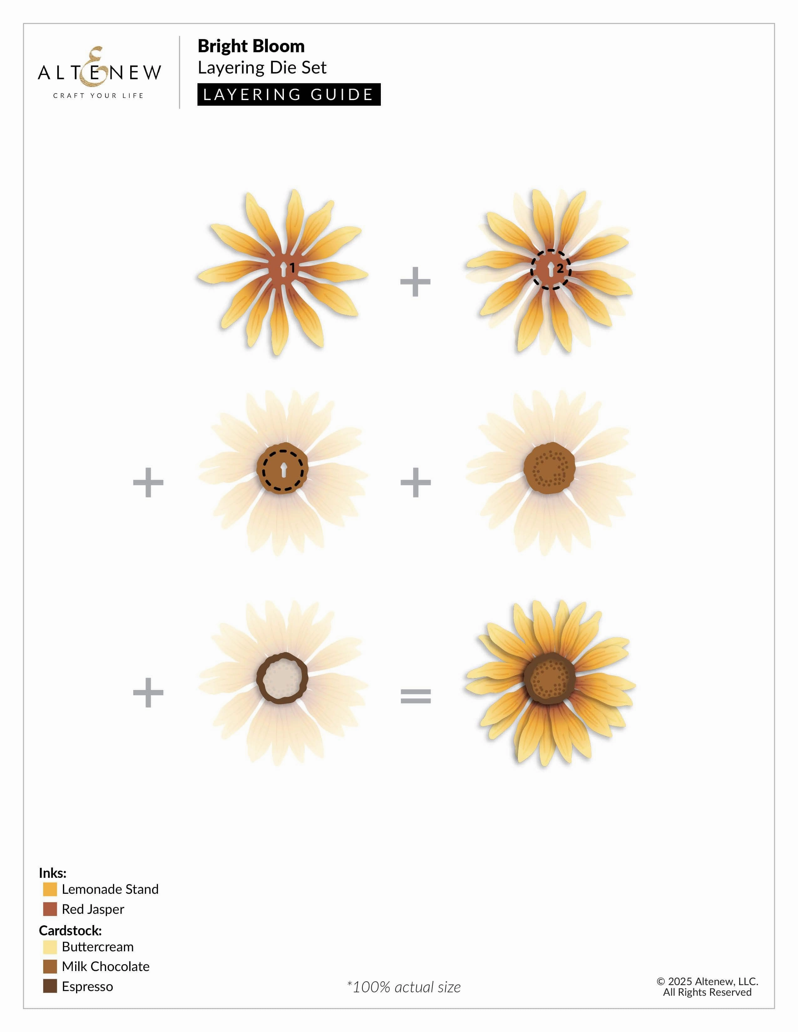 Bright Bloom Layering Die Set waterproof