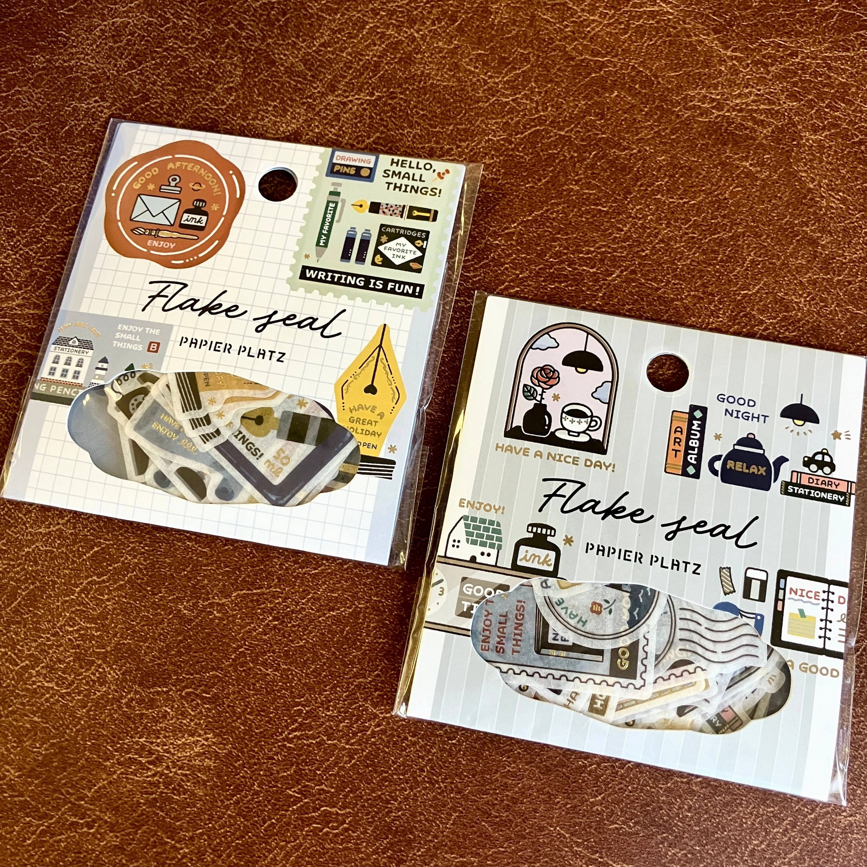 wooden Eric Small Things Gold Foil Flake Seal Favorite Things