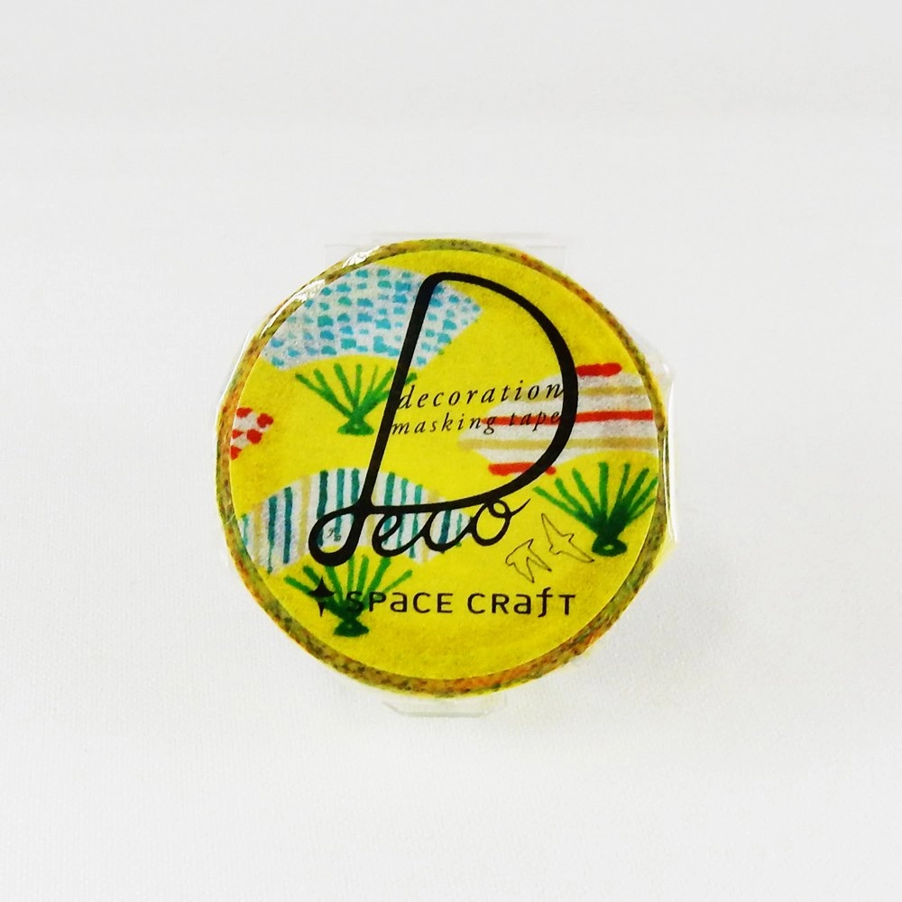 seasonal matte Fan Washi Tape Round Top