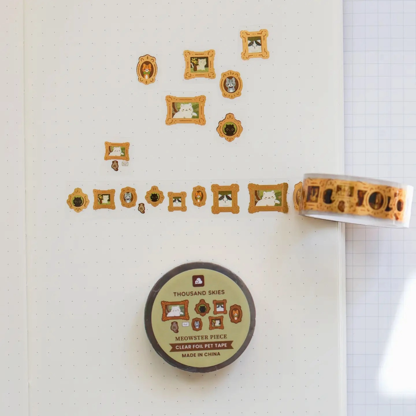 boxed Meowster Piece Foil Pet Tape