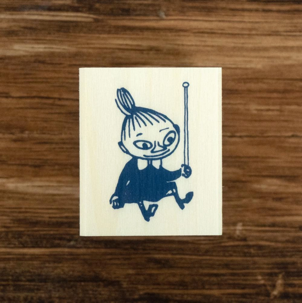 large flat Moomin Little My Rubber Stamp