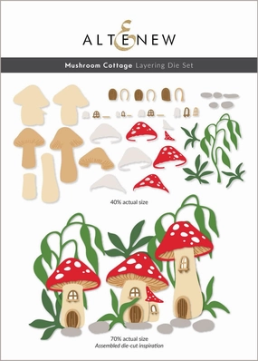 retractable Mushroom Cottage Layering Die Set