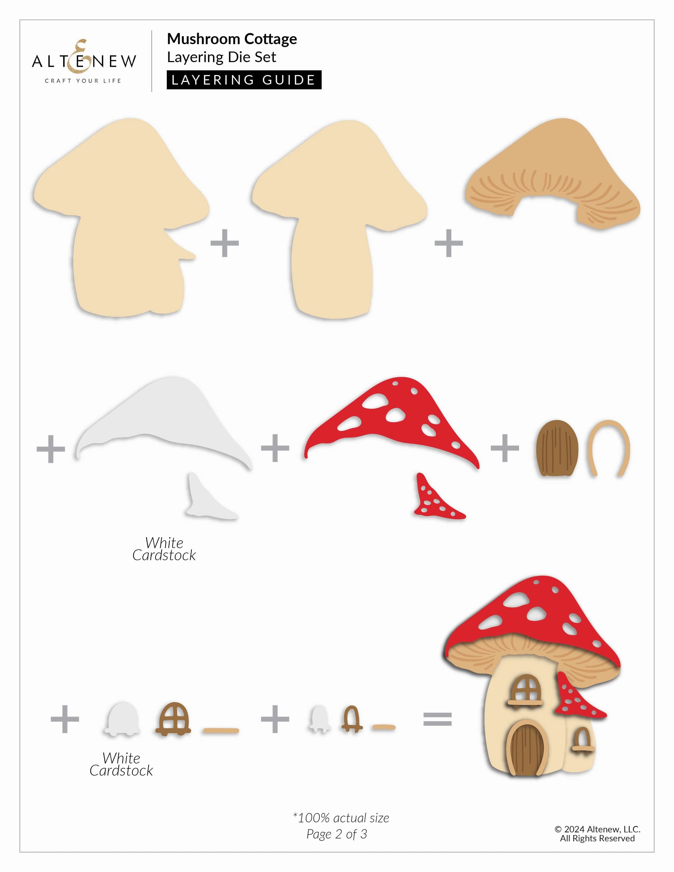 Mushroom Cottage Layering Die Set robust