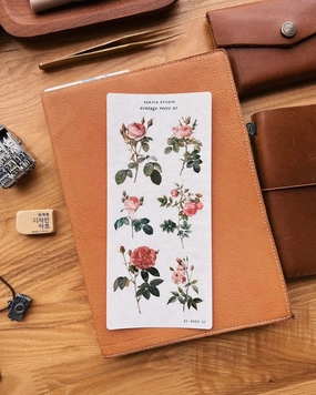 boxed stackable Sarica Studio Vintage Roses 01 Stickers