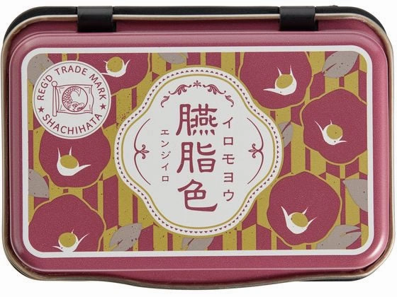 wooden Shachihata 100-Anniversary Special Edition Ink Pad - Iromoyo 1925 - Red