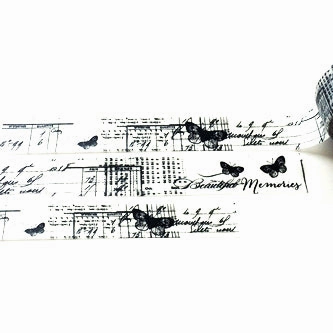 multipurpose linen Rustic Butterfly Washi Tape