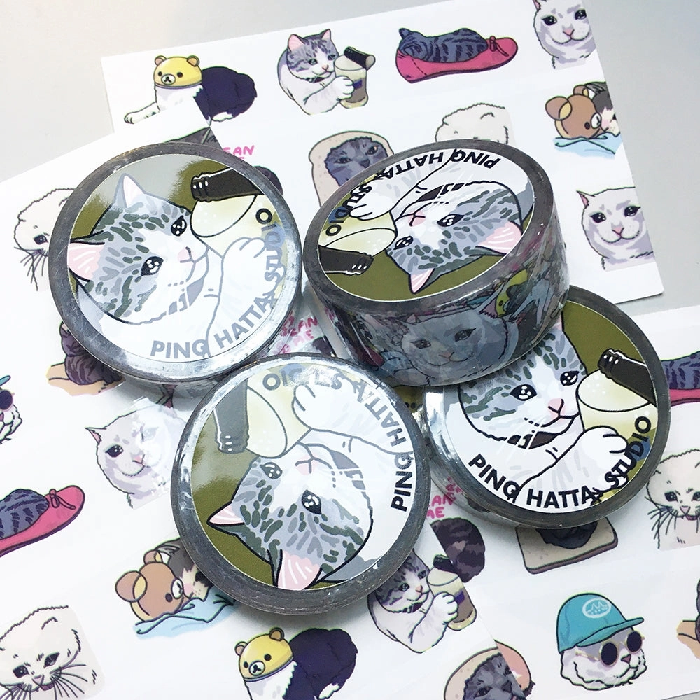 reliable Sad Cat Meme Clear Tape